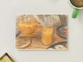 Apricot Tea — Cozy Printable Postcard