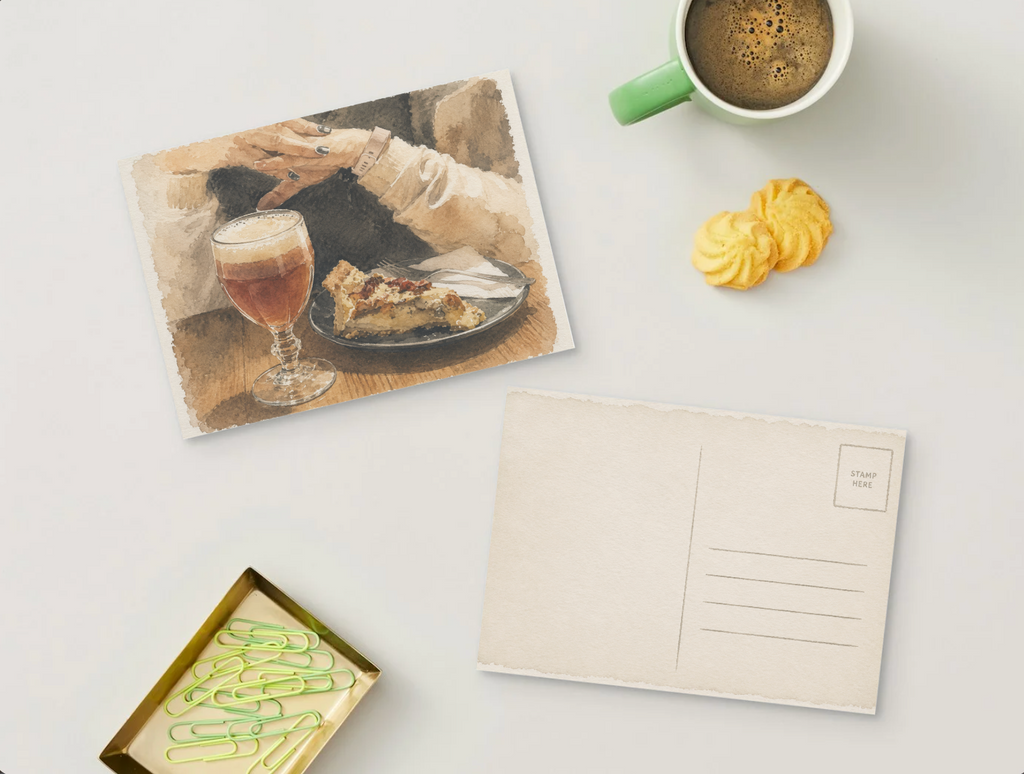 Slow Afternoon — Vintage Printable Postcard