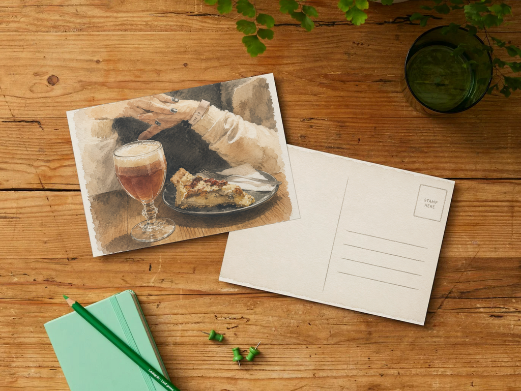 Slow Afternoon — Vintage Printable Postcard