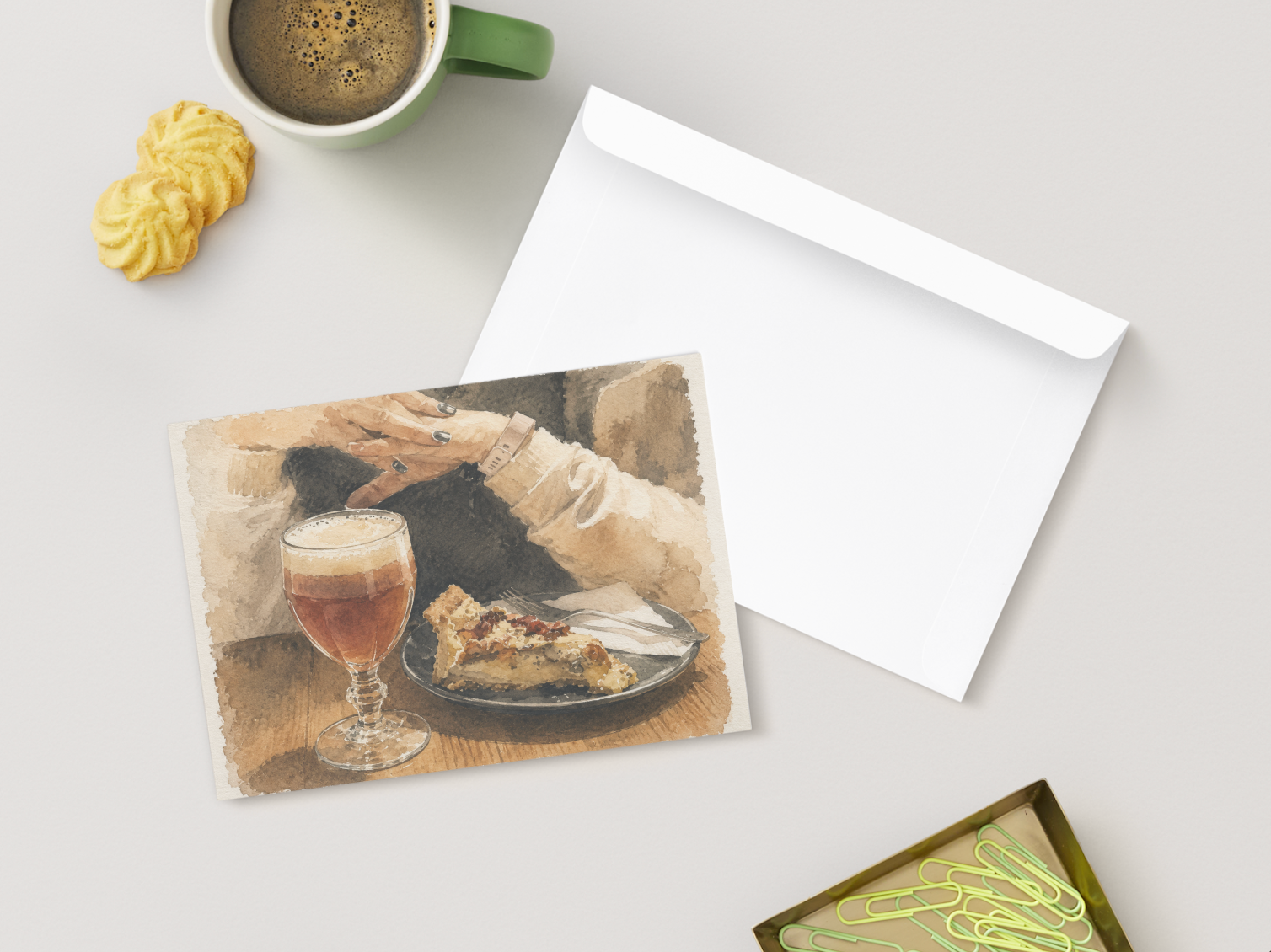 Slow Afternoon — Vintage Printable Postcard