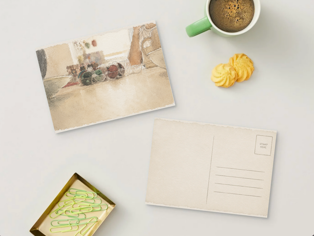 Quiet Morning — Cozy Printable Postcard