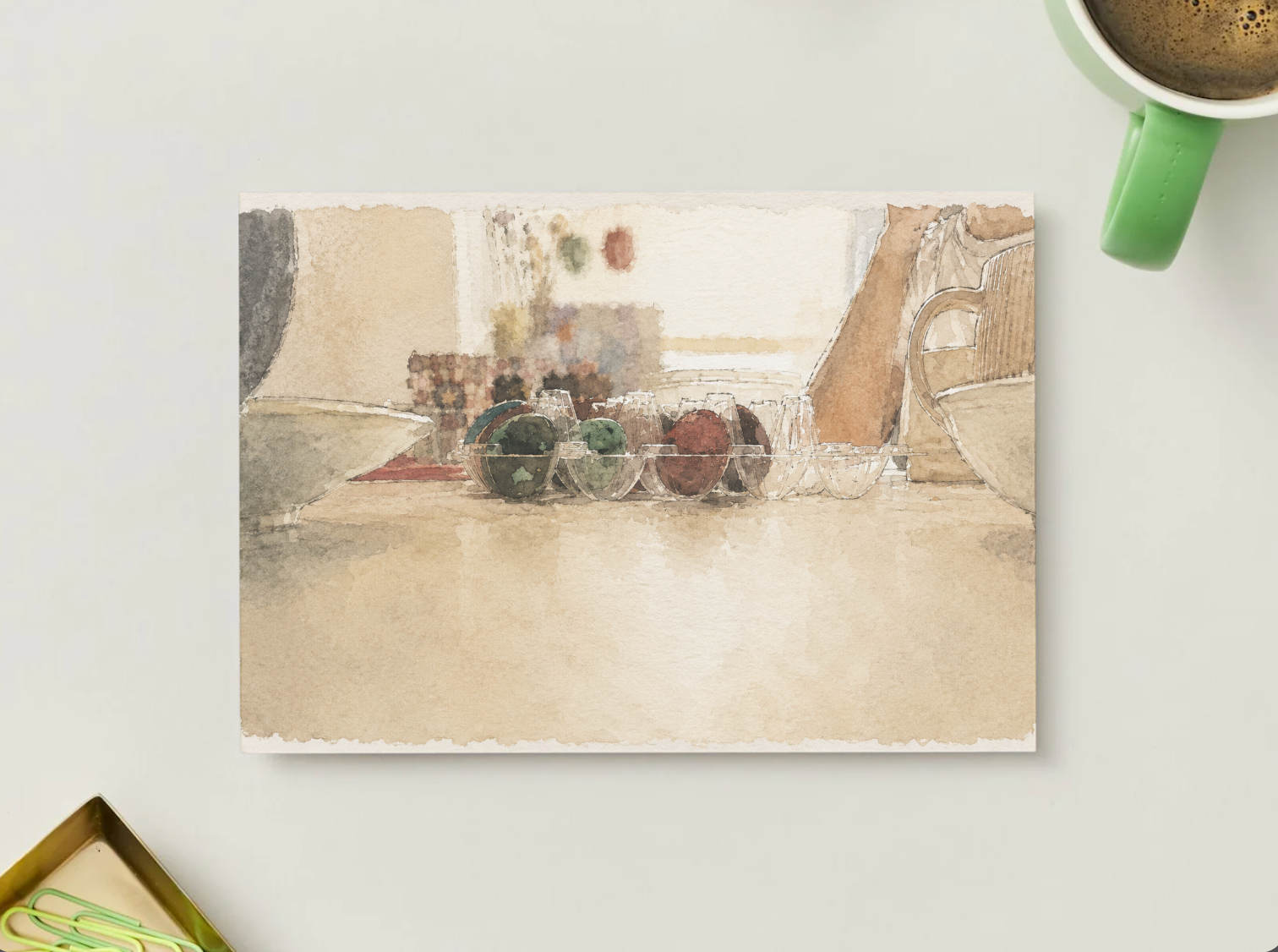 Quiet Morning — Cozy Printable Postcard