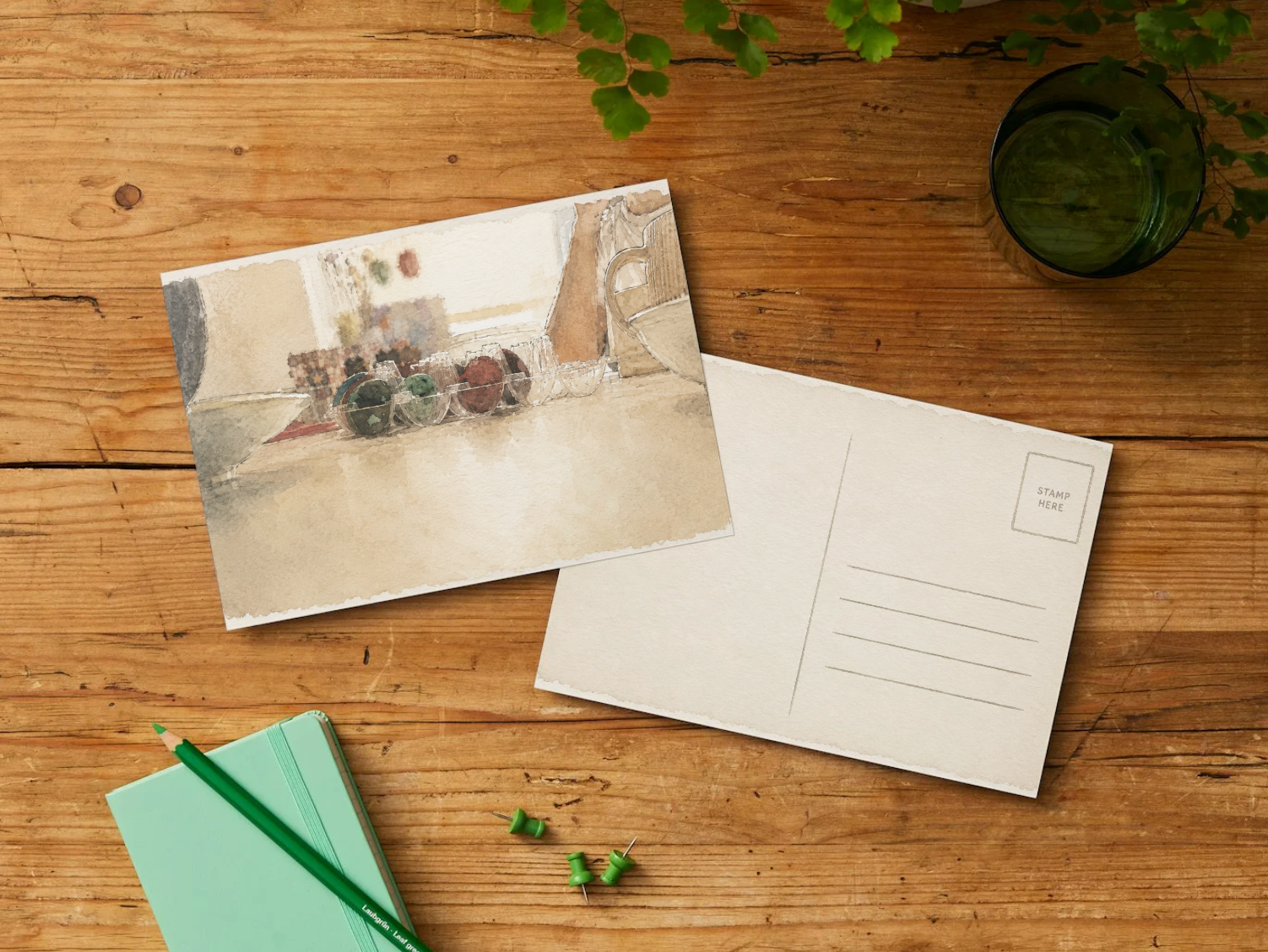 Quiet Morning — Cozy Printable Postcard