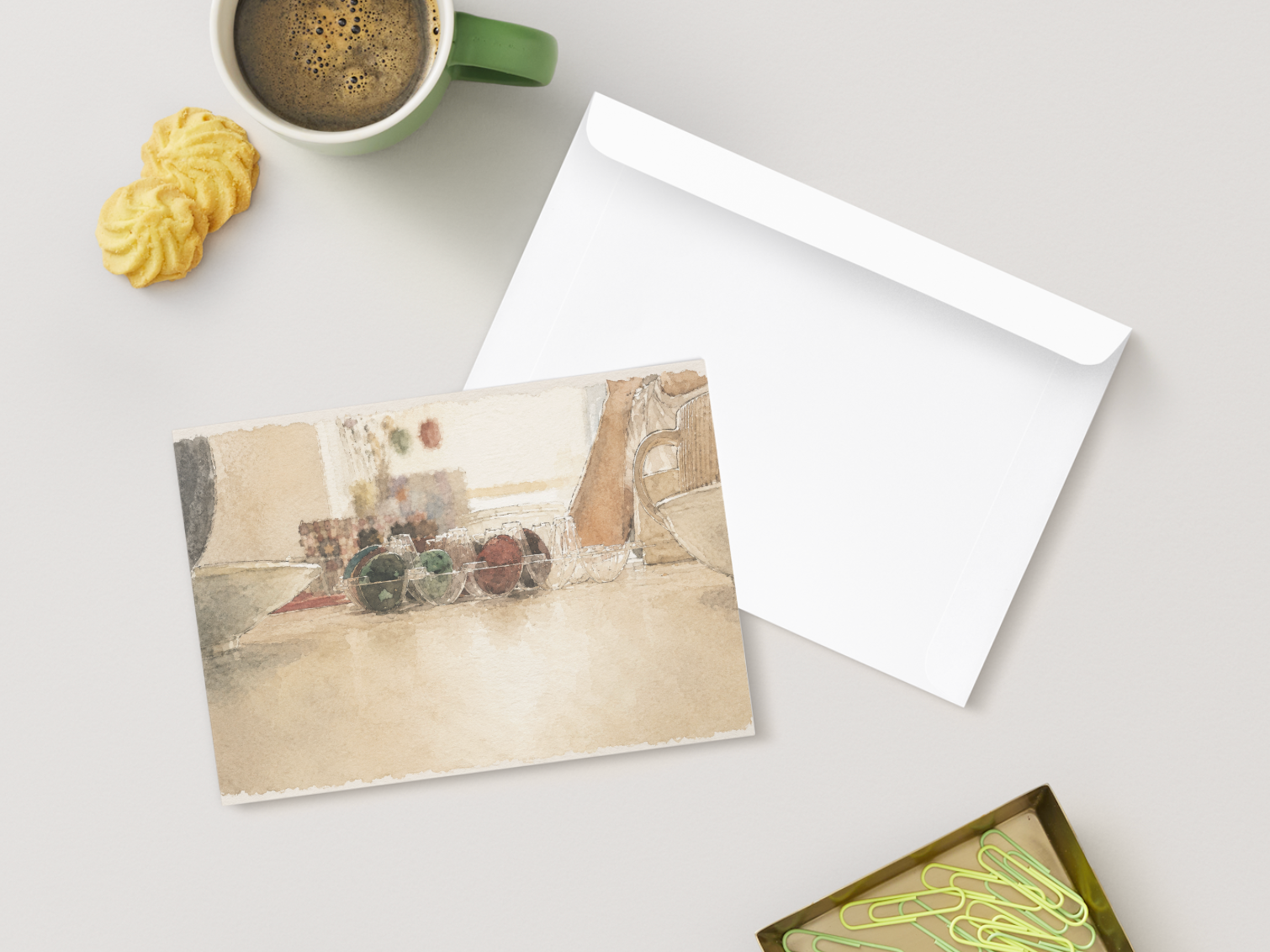 Quiet Morning — Cozy Printable Postcard