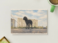 City Walk — Vintage Printable Postcard