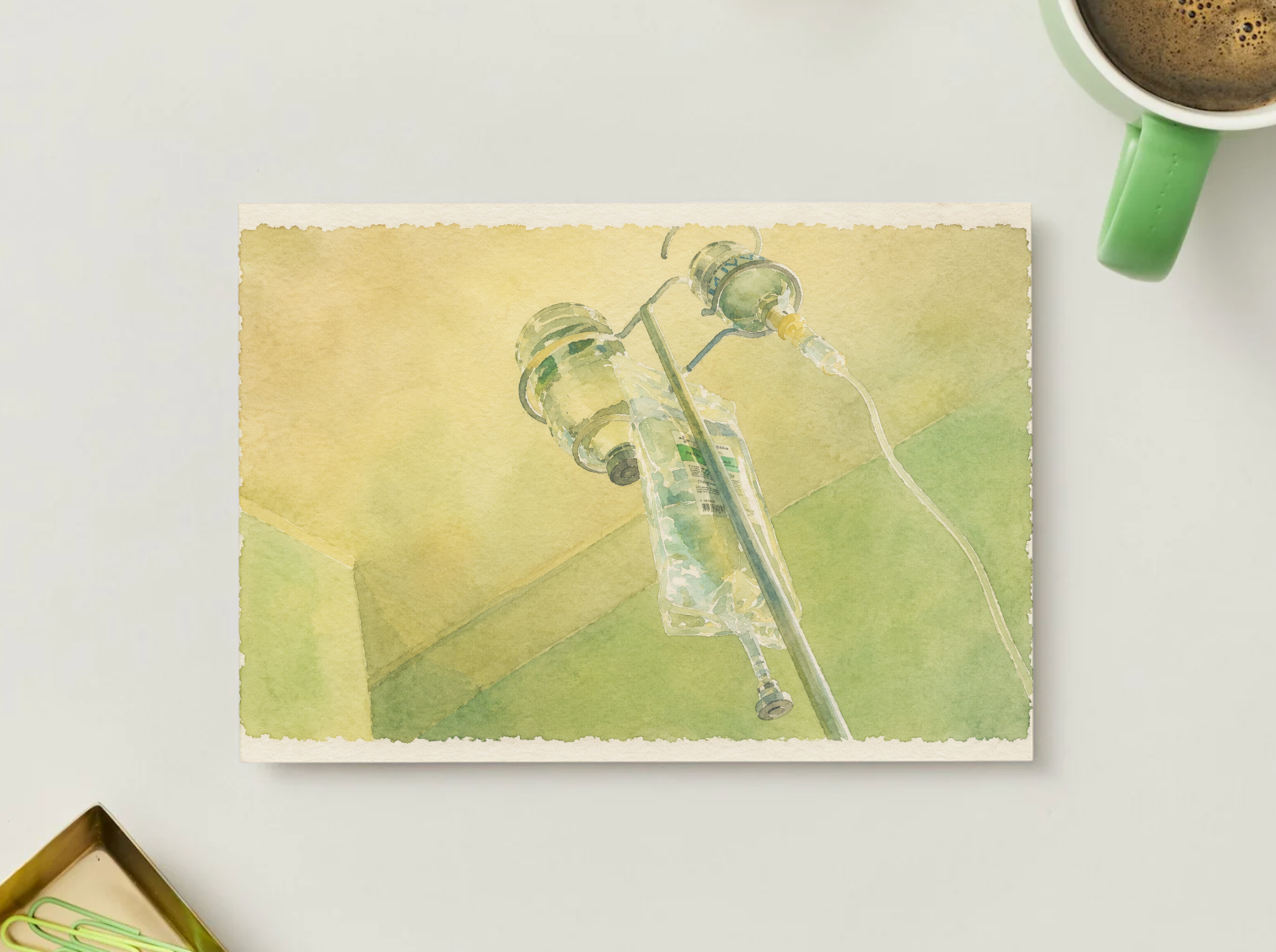Quiet Recovery — Cozy Printable Postcard