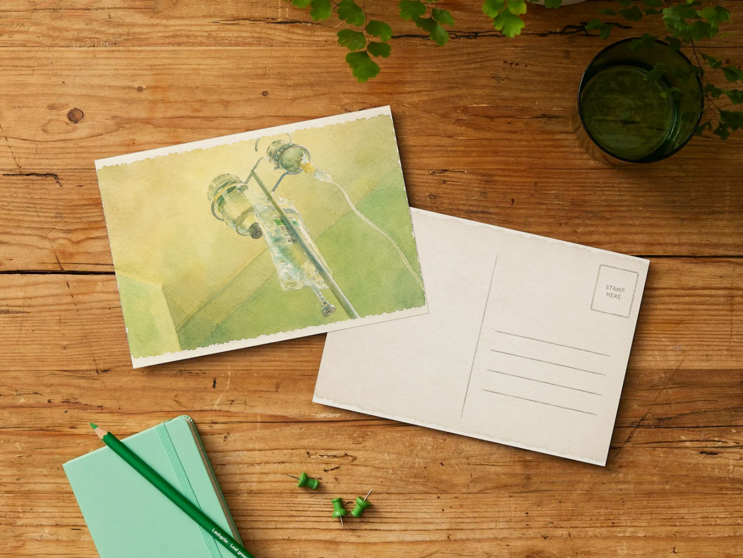 Quiet Recovery — Cozy Printable Postcard