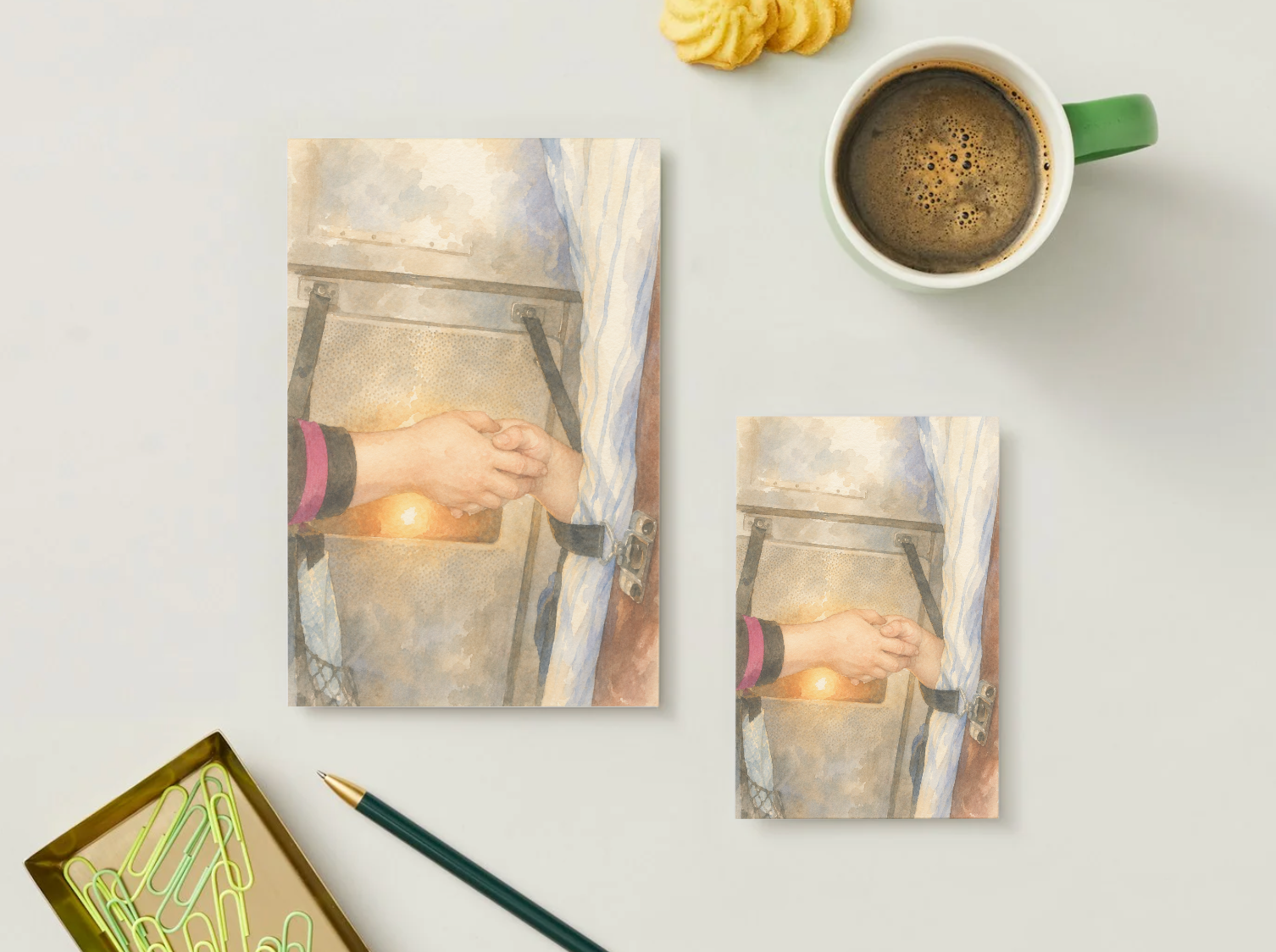 Hold On — Vintage Printable Postcard