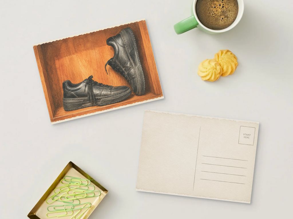 Worn Stories — Vintage Printable Postcard
