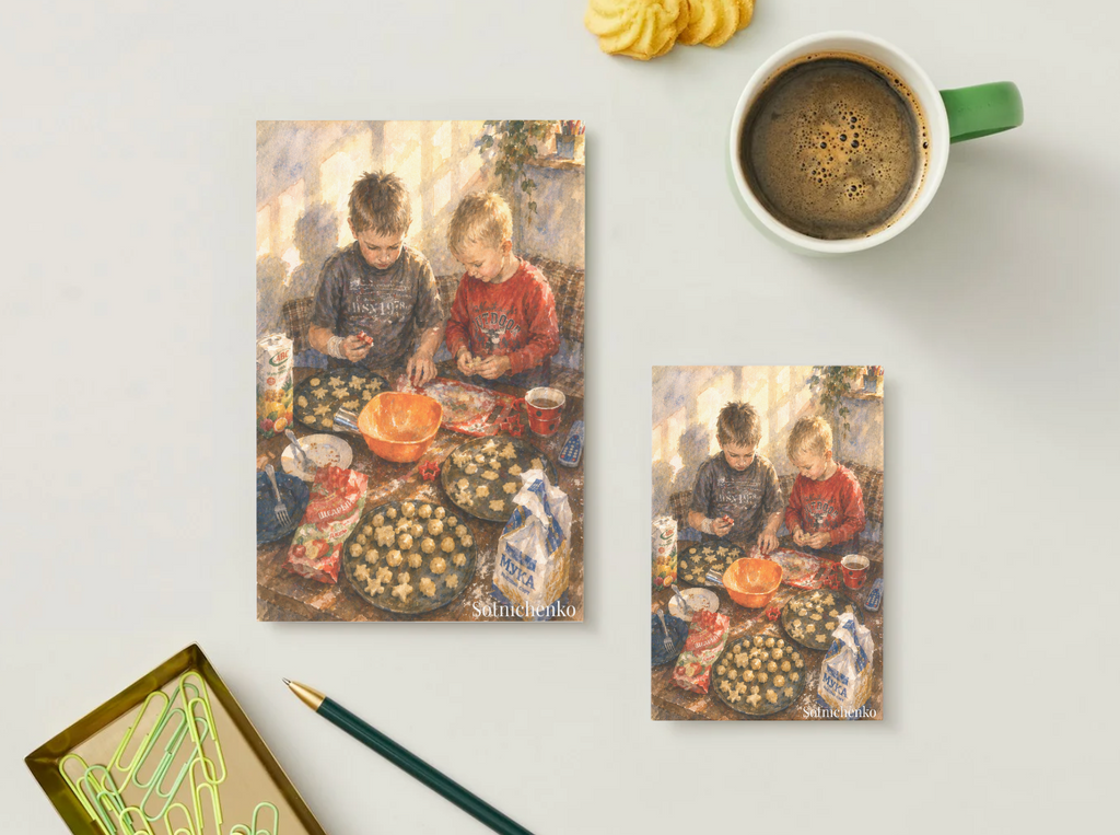 Baking Memories — Vintage Printable Postcard