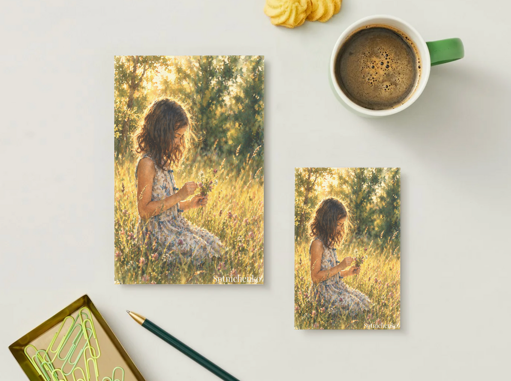 Wildflower Summer — Nostalgic Printable Postcard