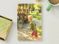 Running Through Summer — Vintage Watercolor Postcard