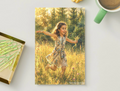 Running in the Light — Nostalgic Printable Postcard
