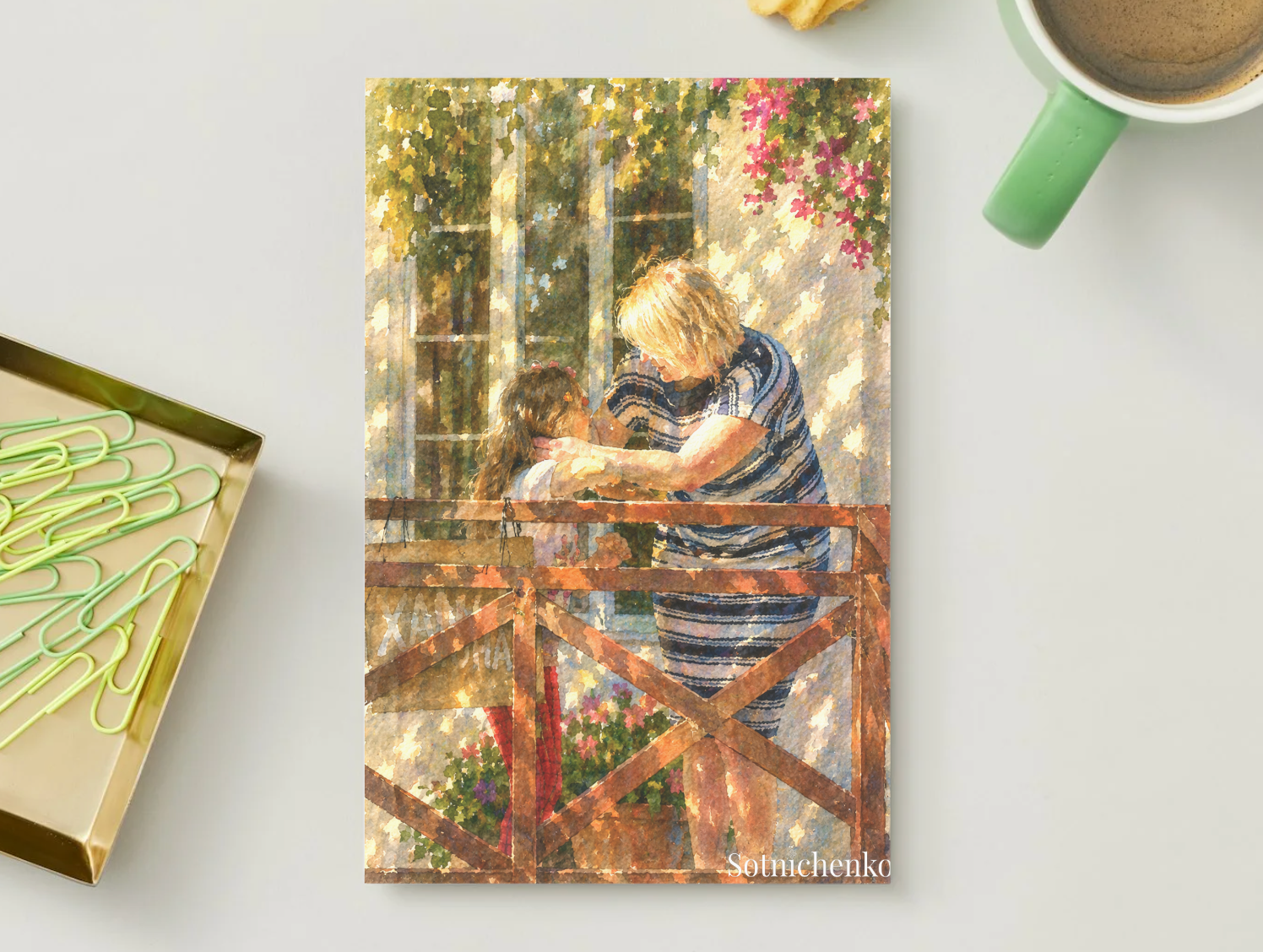 Grandma’s Light — Nostalgic Printable Postcard