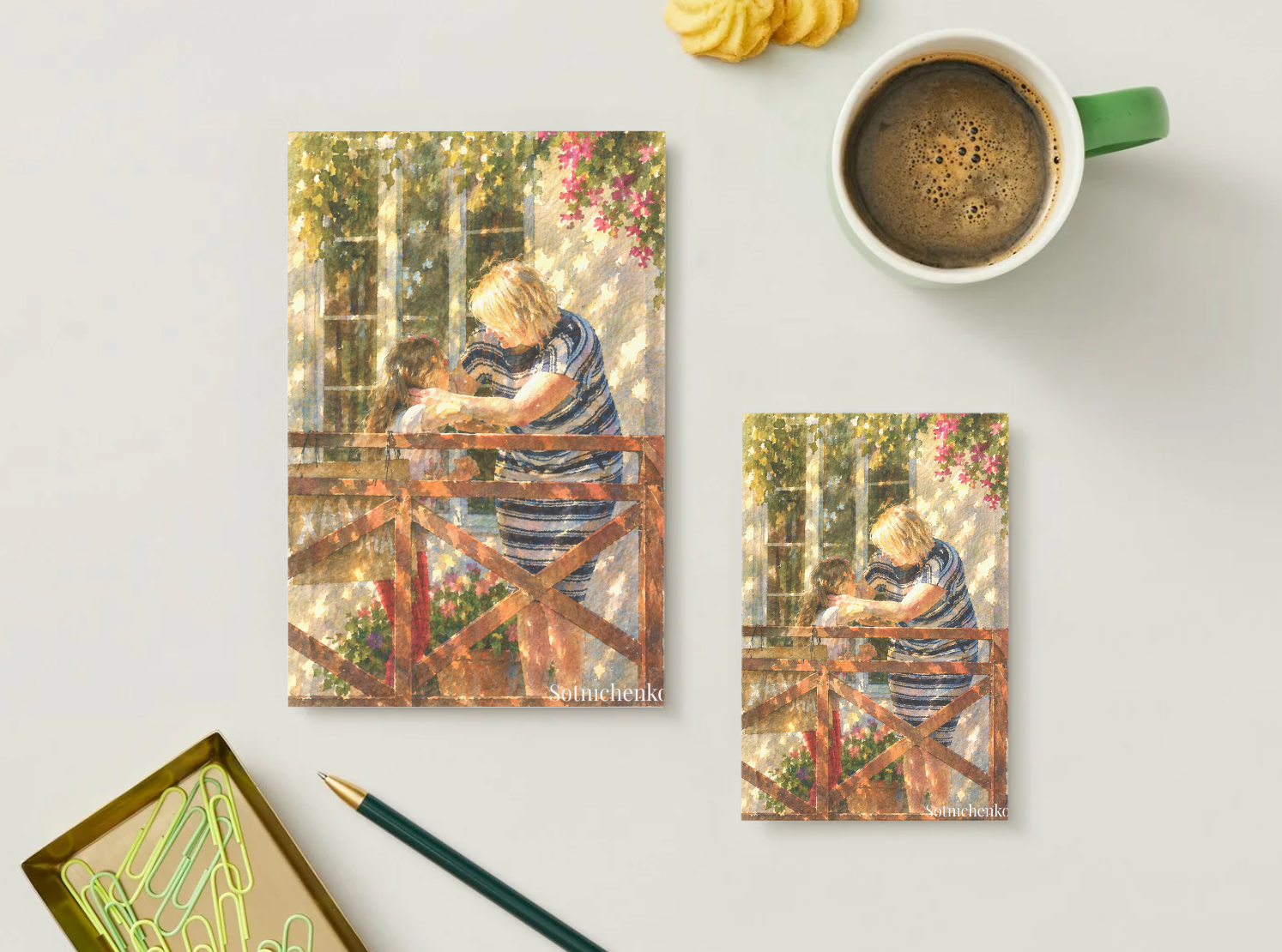 Grandma’s Light — Nostalgic Printable Postcard