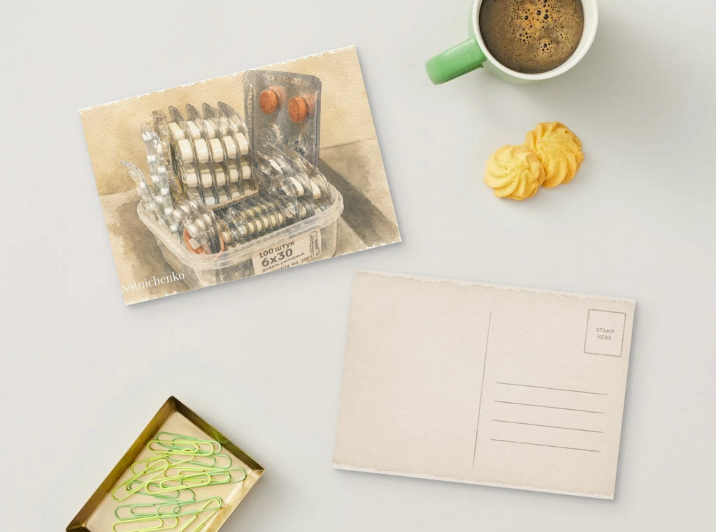 Order in Small Things — Vintage Printable Postcard