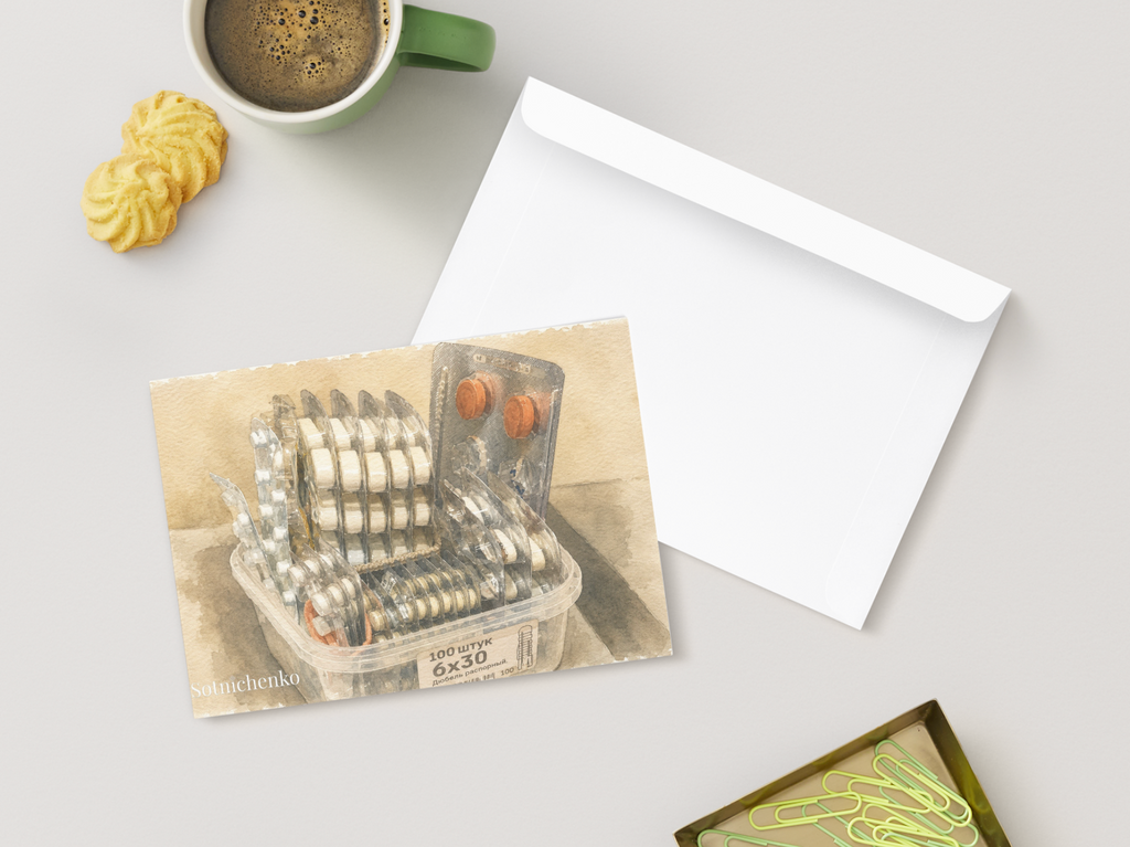 Order in Small Things — Vintage Printable Postcard