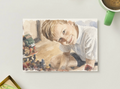 Building Worlds — Vintage Watercolor Postcard