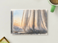 Quiet Evening — Sunset Window Printable Postcard