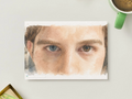 Different Eyes — Moody Vintage Printable Postcard