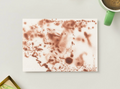 Rust Bloom — Abstract Printable Postcard