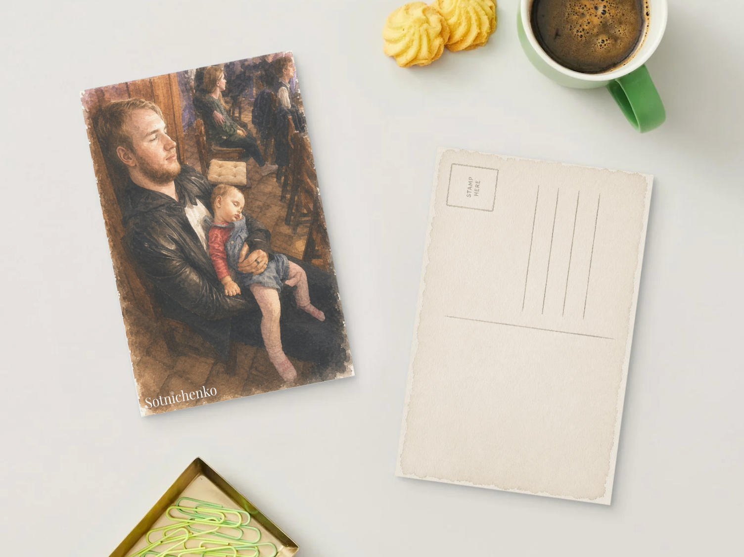 Safe Place — Cozy Printable Postcard