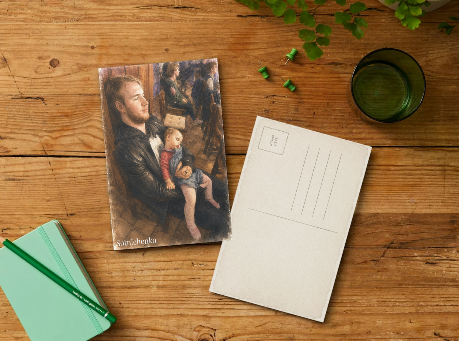 Safe Place — Cozy Printable Postcard