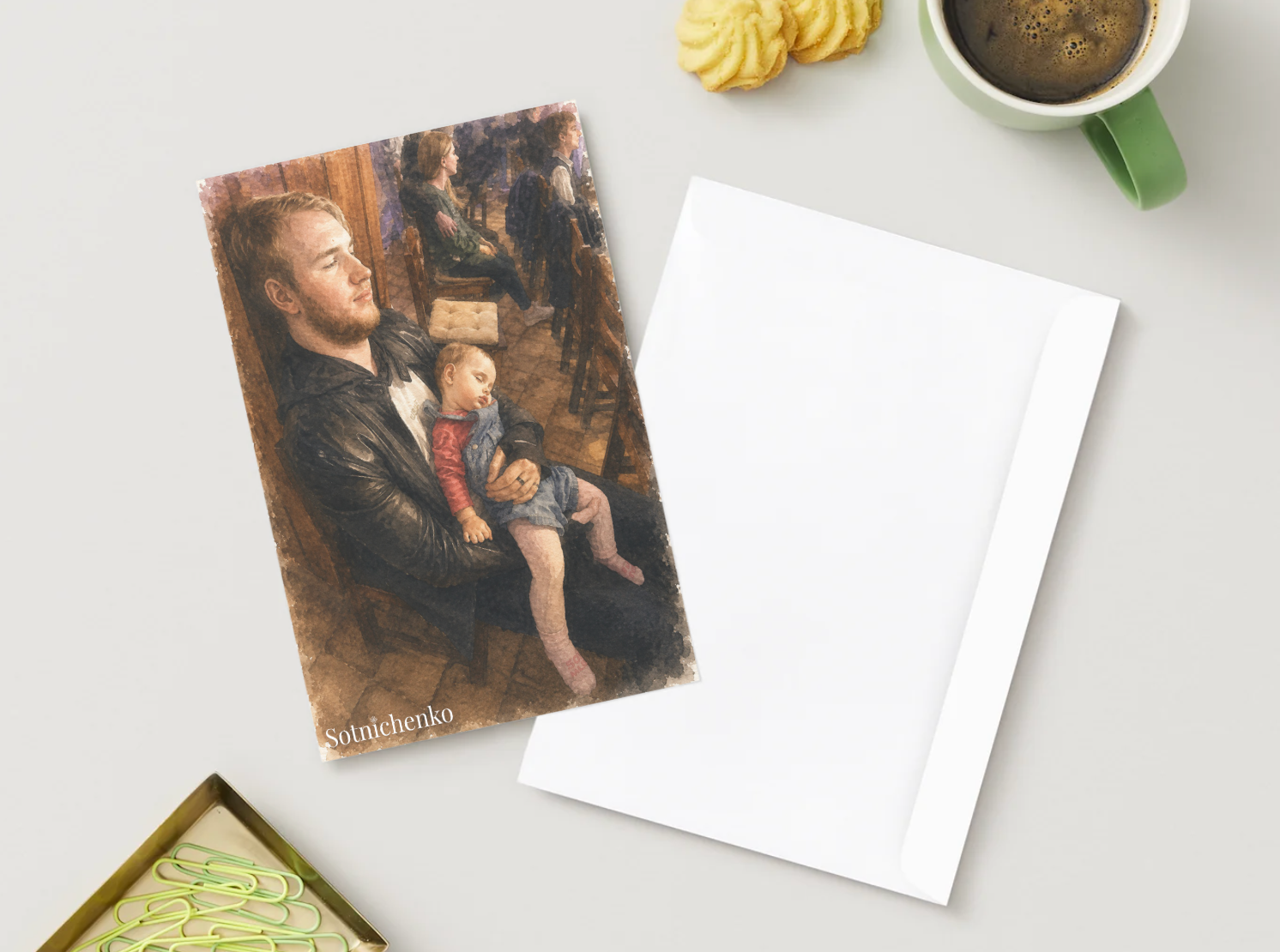 Safe Place — Cozy Printable Postcard