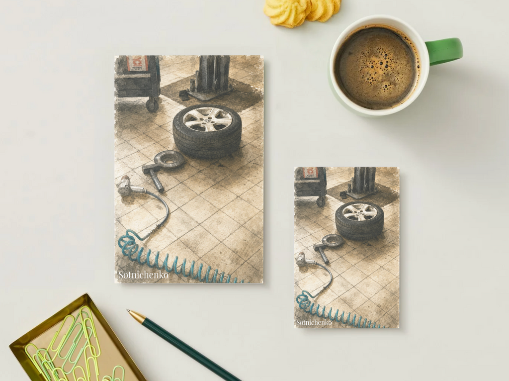 Garage Ritual — Vintage Printable Postcard