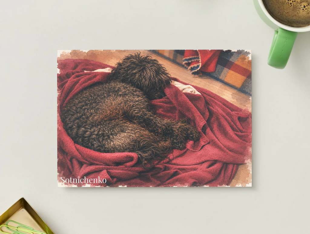 Warm Nest — Vintage Printable Postcard