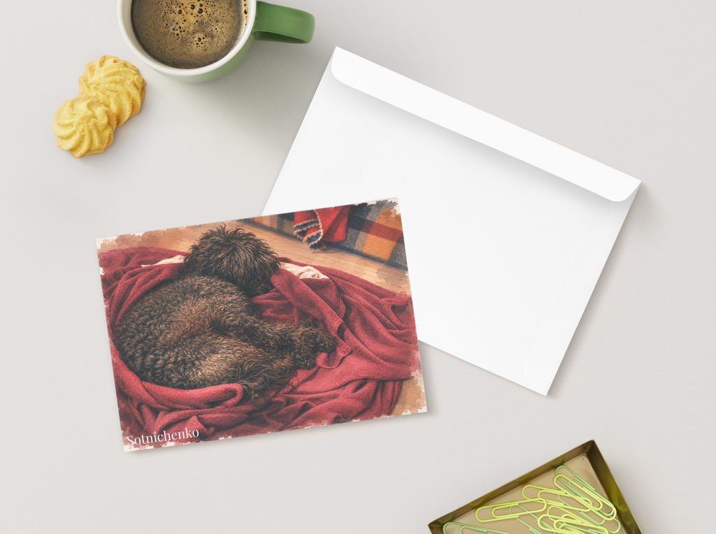 Warm Nest — Vintage Printable Postcard
