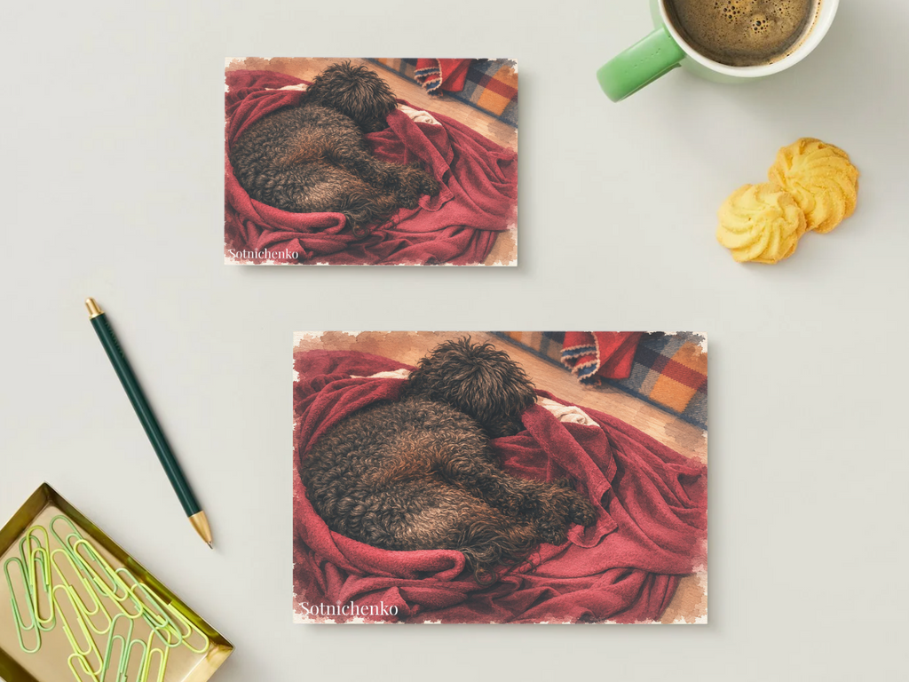 Warm Nest — Vintage Printable Postcard
