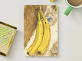Two Bananas — Cozy Vintage Printable Postcard