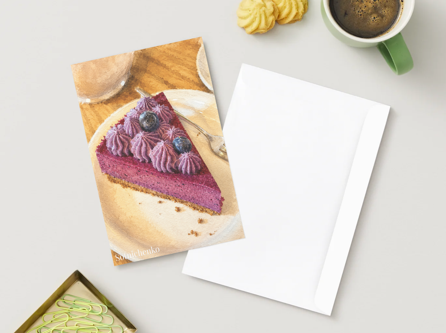 Berry Slice — Cozy Printable Postcard