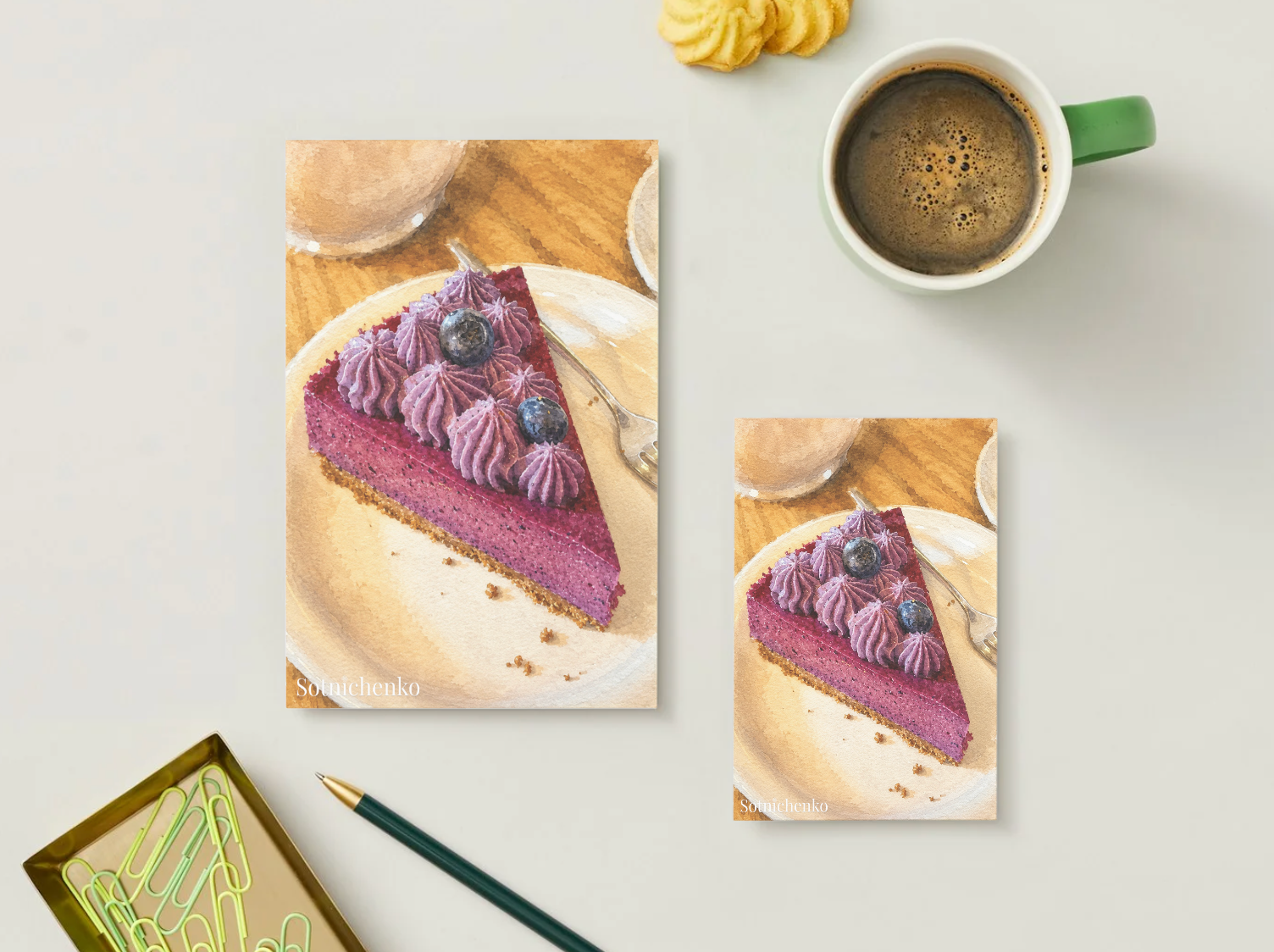 Berry Slice — Cozy Printable Postcard