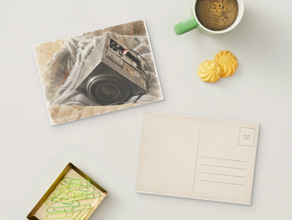 Borrowed Sound — Cozy Printable Postcard