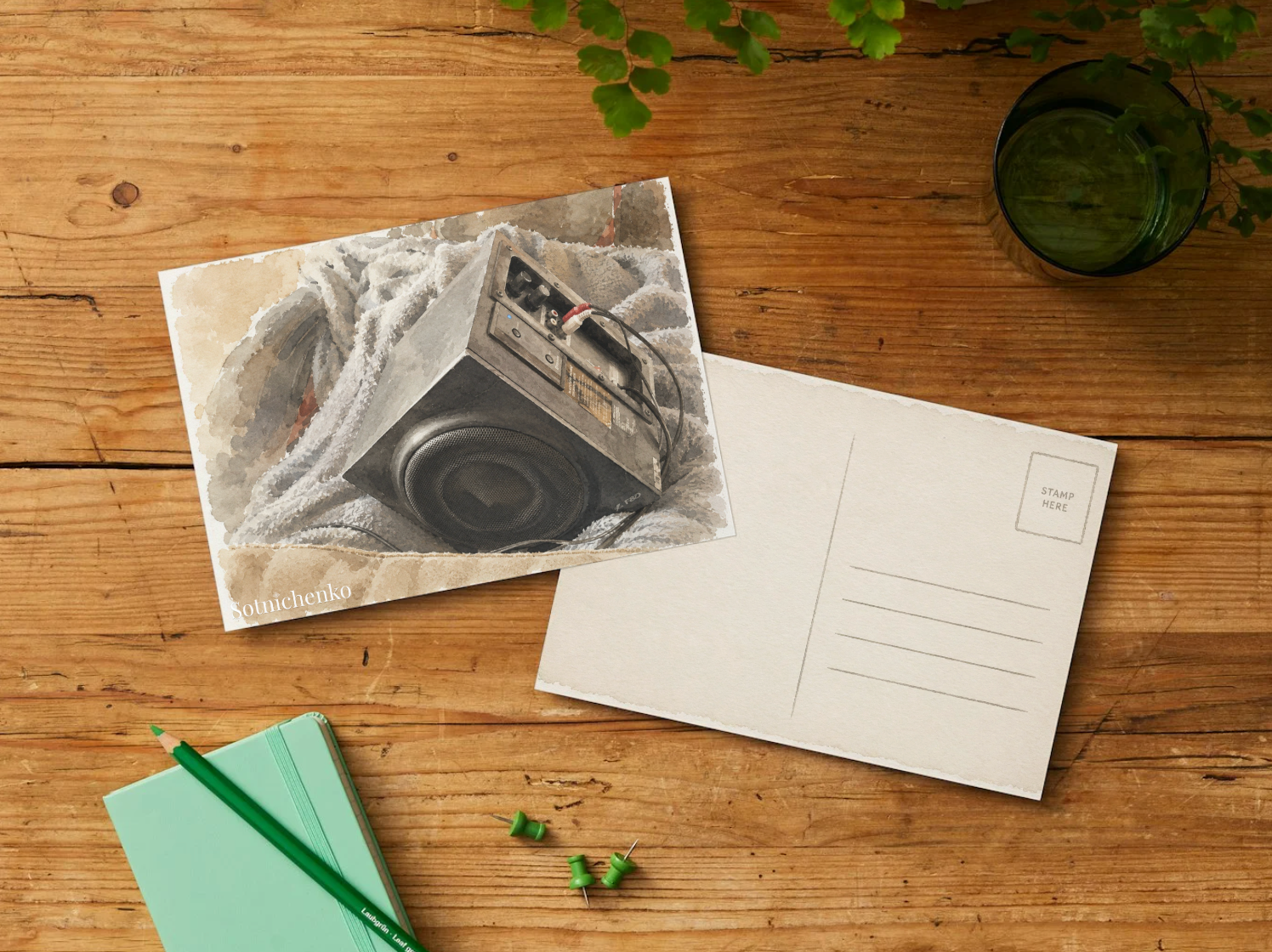 Borrowed Sound — Cozy Printable Postcard