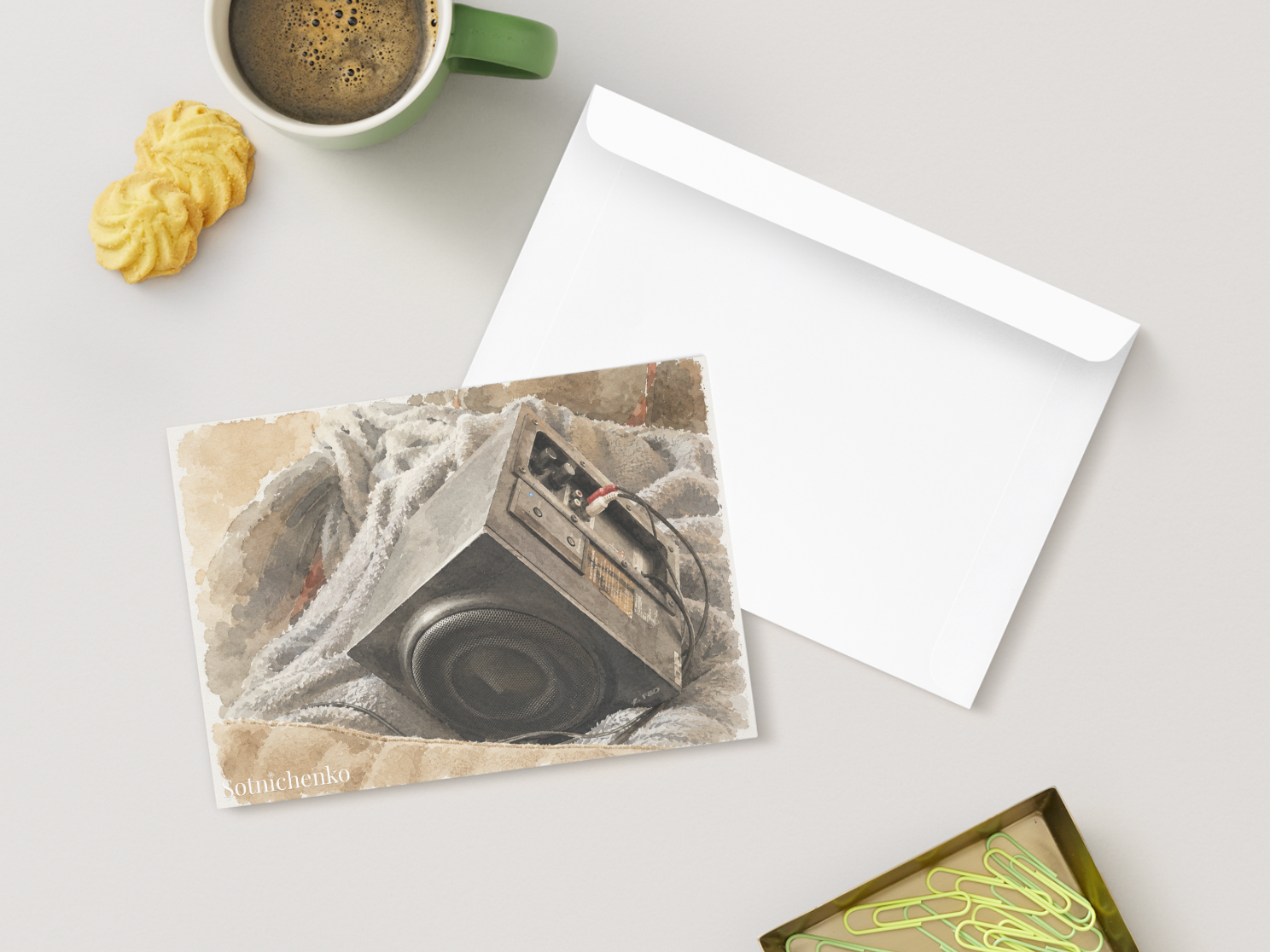 Borrowed Sound — Cozy Printable Postcard