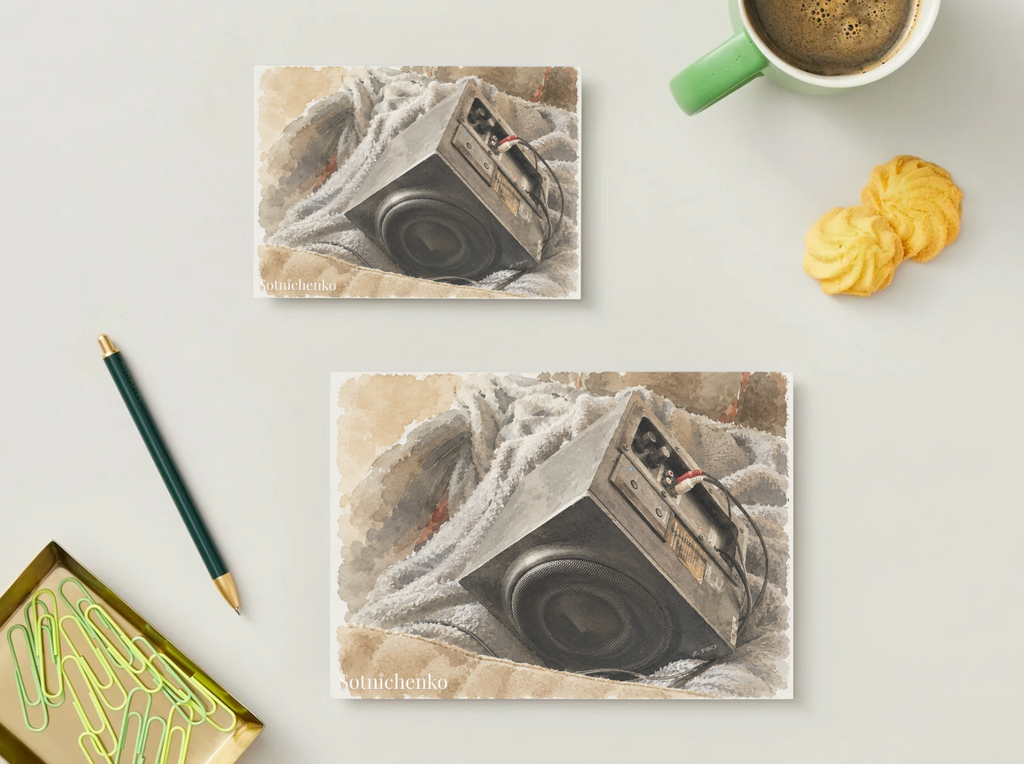Borrowed Sound — Cozy Printable Postcard