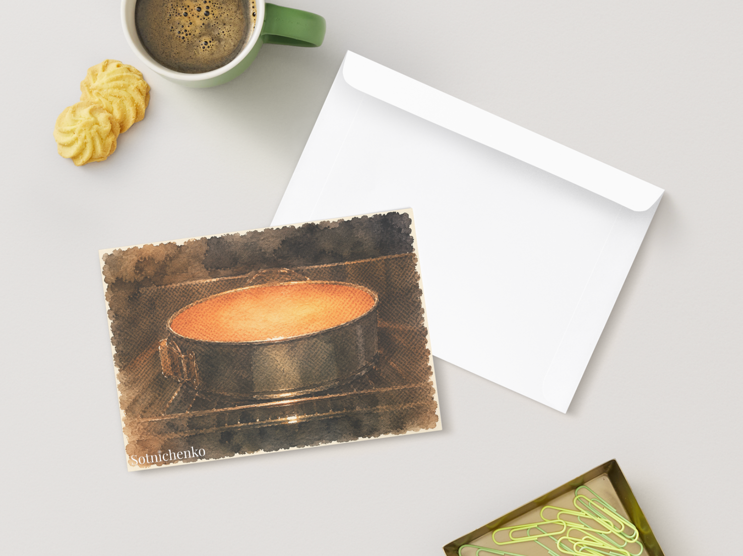 Warm Pot — Cozy Printable Postcard