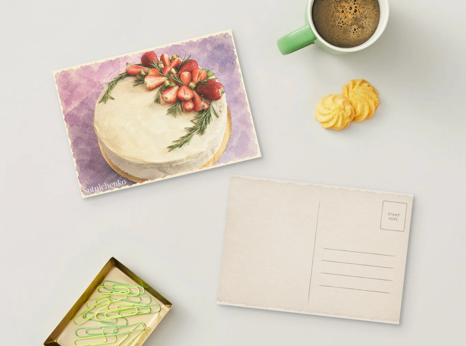 Berry Celebration — Cozy Printable Postcard