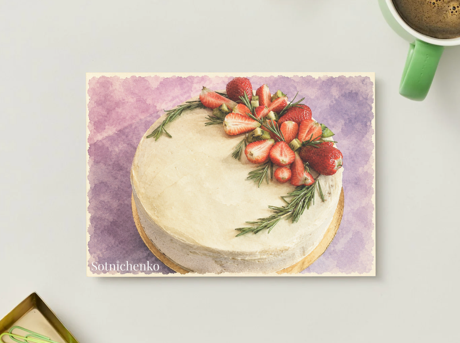 Berry Celebration — Cozy Printable Postcard