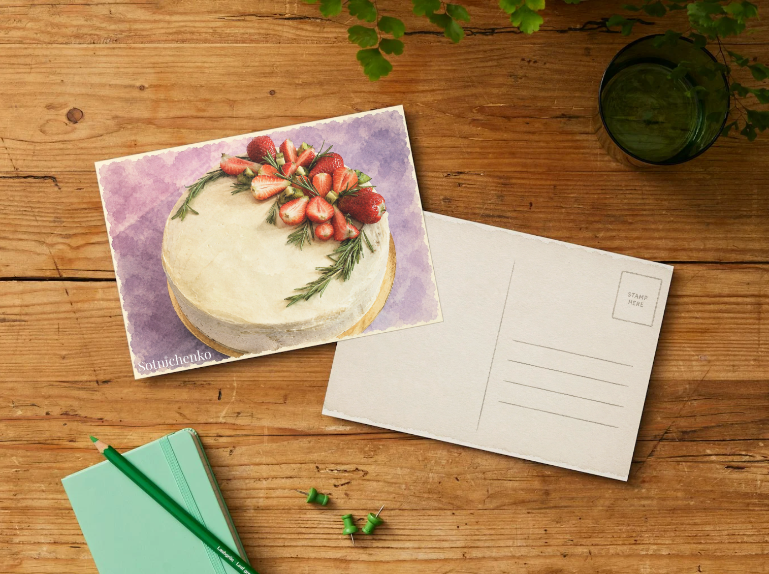 Berry Celebration — Cozy Printable Postcard