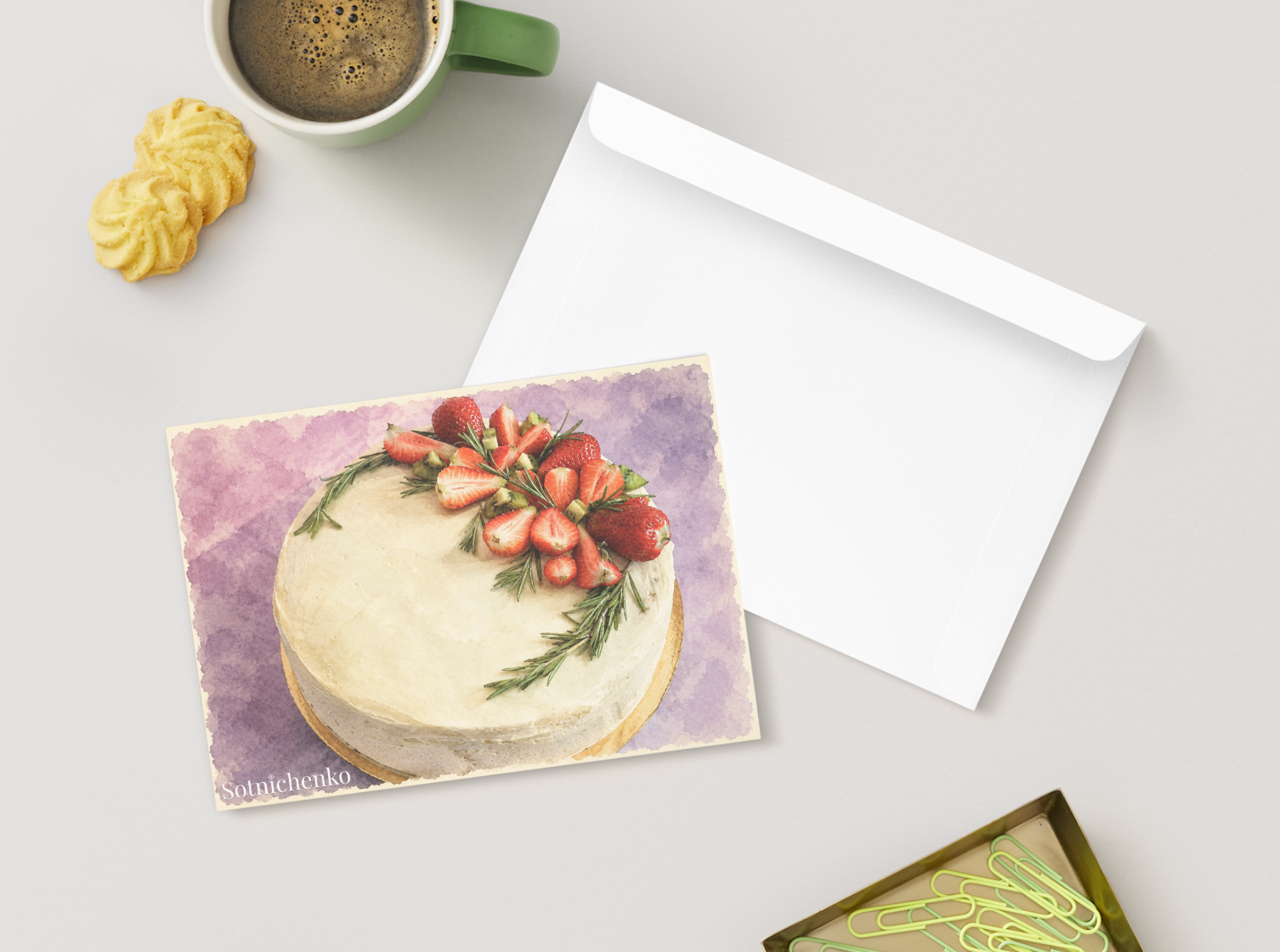 Berry Celebration — Cozy Printable Postcard