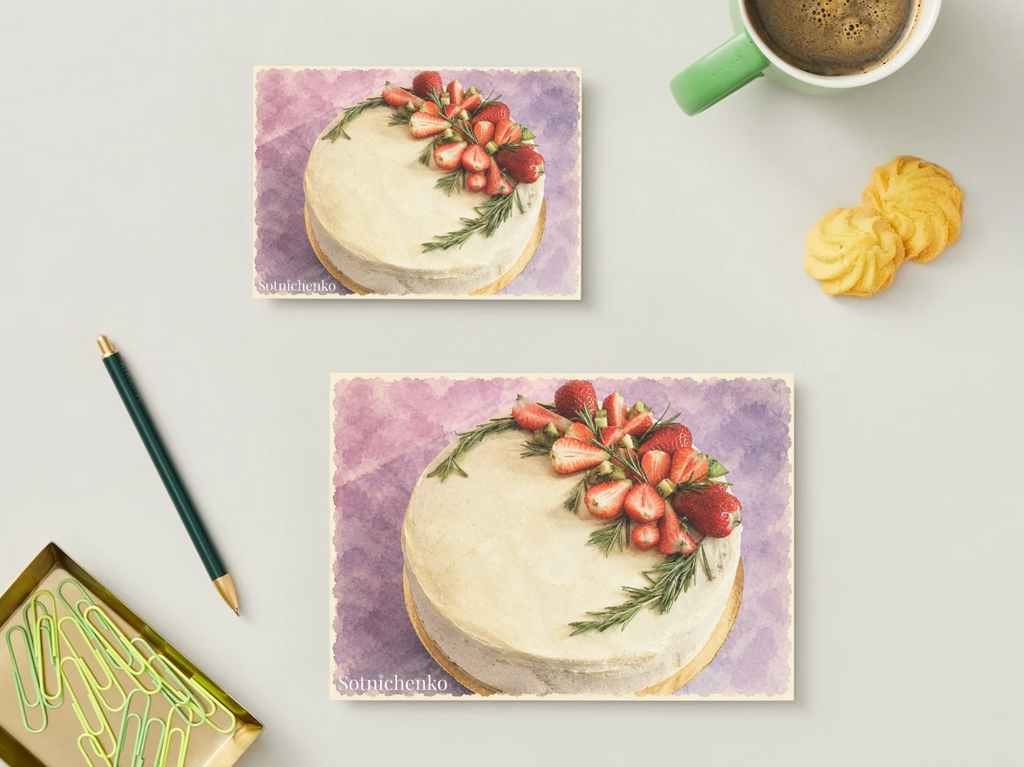 Berry Celebration — Cozy Printable Postcard
