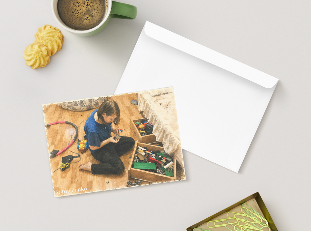 Tiny Repairs — Vintage Printable Postcard
