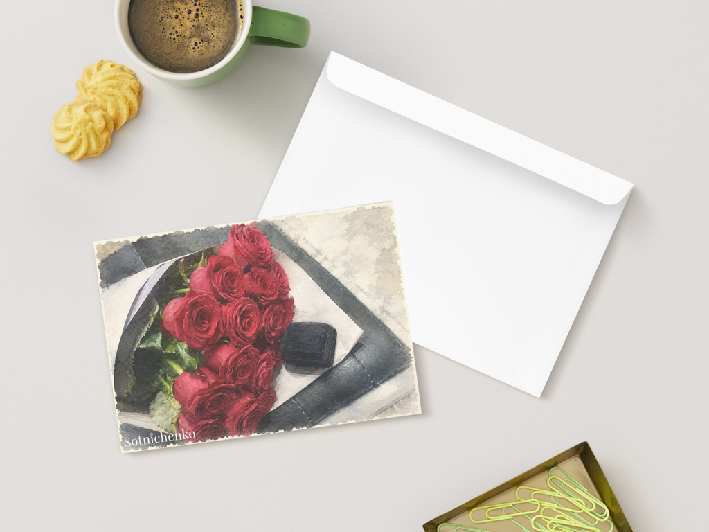 The Proposal — Vintage Printable Postcard