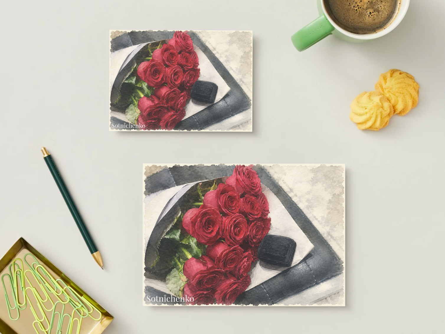 The Proposal — Vintage Printable Postcard