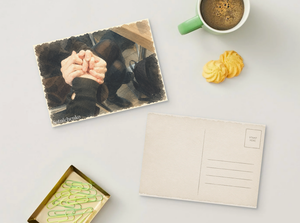 Held Together — Vintage Printable Postcard