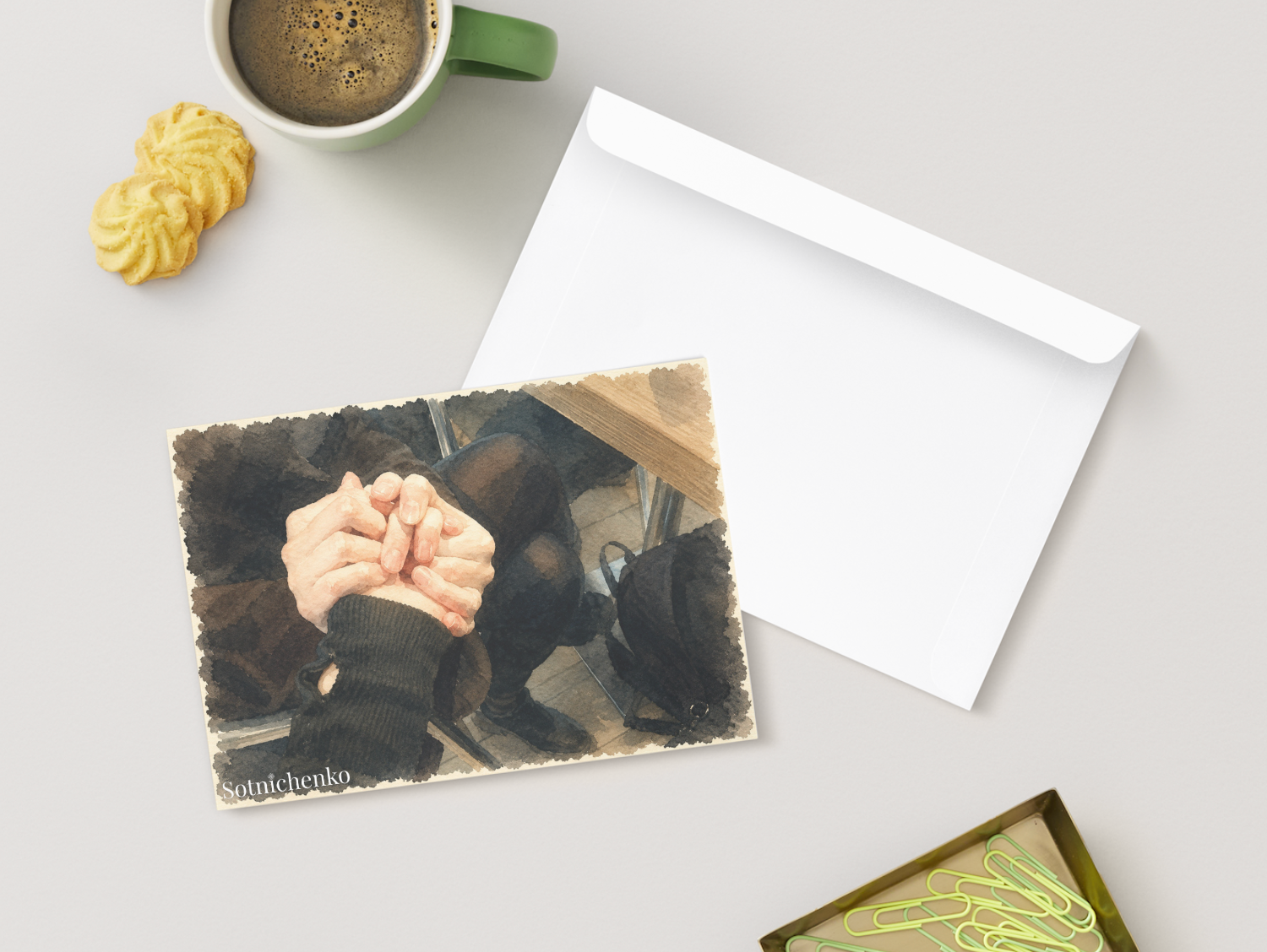 Held Together — Vintage Printable Postcard
